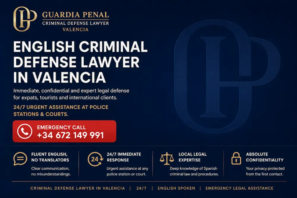 English-speaking criminal defense lawyer in Valencia